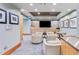 Resident theater room featuring plush seating, a large screen, and elegant decor at 777 N Ashley Dr # 1506, Tampa, FL 33602