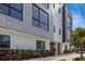 Modern townhome with clean lines, large windows, and professional landscaping at 820 2Nd N Ave, St Petersburg, FL 33701
