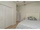 Comfortable bedroom featuring a large closet and neutral decor at 8523 N Newport Ave, Tampa, FL 33604