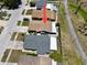 Bird's-eye view of the home, highlighting its location within a residential neighborhood at 10325 Parkcrest Dr, Tampa, FL 33624