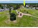 Aerial view of a playground in a well maintained park, offering recreational activities near the property at 10325 Parkcrest Dr, Tampa, FL 33624