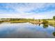 Scenic lake view showing the property's exterior and lush green landscaping at 13635 Twin Lakes Ln # 13635, Tampa, FL 33618