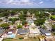 Charming neighborhood aerial shot with tree-lined streets and well-maintained homes at 1406 Valley Pl, Brandon, FL 33510