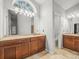 Bathroom featuring double vanity with a large mirror, and separate toilet room at 14103 Stonebrook Ct, Tampa, FL 33624
