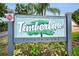 Timberline Condominiums sign at the entrance to the property at 1948 Elaine Dr, Clearwater, FL 33760