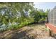 Expansive backyard overlooking a serene lake and lush greenery, perfect for outdoor relaxation at 2436 Beacon Groves Blvd, Palm Harbor, FL 34683