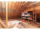 Spacious attic with exposed rafters, and ample storage space at 4202 Deepwater Ln, Tampa, FL 33615
