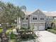 Charming townhome featuring a two-car garage, well-manicured landscaping, and a welcoming facade at 580 Shoreham Ne Ct, St Petersburg, FL 33716