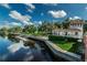 Picturesque waterfront view with dock and pavilion in New Port Richey, Florida at 6345 Lambert Ln, New Port Richey, FL 34652