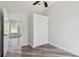 Bedroom featuring ceiling fan, wood-look floors, recessed lighting and closet at 816 9Th Sw Ave, Largo, FL 33770