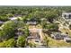 Aerial view showing the property's layout within the lush landscape, neighborhood, and community at 914 E North St, Tampa, FL 33604