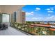 Expansive balcony offering breathtaking views of the city skyline and waterfront at 100 1St N Ave # 2703, St Petersburg, FL 33701