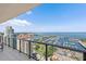 Stunning city and ocean views from this spacious balcony overlooking the marina, gardens and downtown at 100 1St N Ave # 2703, St Petersburg, FL 33701