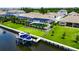 This house features a private boat lift and screened-in pool, with quick access to the ocean at 1028 Signet Dr, Apollo Beach, FL 33572