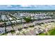 Expansive aerial view of a waterfront community featuring single-Gathering homes, canals, and lush landscaping at 1028 Signet Dr, Apollo Beach, FL 33572