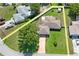 An aerial view shows the property boundaries at 1038 Shenandoah Ln, Spring Hill, FL 34606