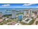 Stunning aerial view showcasing the city skyline, waterfront, and lush greenery at 105 4Th Ne Ave # 426, St Petersburg, FL 33701