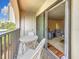 Balcony featuring outdoor seating and views of the city skyline at 105 4Th Ne Ave # 426, St Petersburg, FL 33701