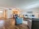 Inviting living area showcasing a dining space, and an open floor plan with sleek wood floors at 105 4Th Ne Ave # 426, St Petersburg, FL 33701