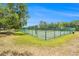 Community basketball court featuring a green surface and fully-fenced surround at 11222 Clayridge Dr, Tampa, FL 33635