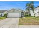 Charming single-story home featuring a well-manicured lawn and an attached two-car garage at 11222 Clayridge Dr, Tampa, FL 33635