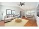 Inviting living room with comfortable seating, stylish decor, and an open layout at 11222 Clayridge Dr, Tampa, FL 33635