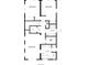 Detailed floor plan showcasing the layout of the bedrooms, bathrooms and covered porch at 131 92Nd Ave, Treasure Island, FL 33706