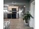 Modern kitchen boasts sleek appliances, ample counter space, and stylish cabinetry for culinary enthusiasts at 1631 St Mary Dr, Dunedin, FL 34698