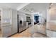 Contemporary kitchen with stainless steel appliances, granite counters, and tile flooring at 1706 Sloop Pl, Brandon, FL 33511