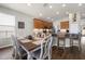 An open dining area provides lots of natural light and is adjacent to the kitchen at 2350 126Th E Dr, Parrish, FL 34219