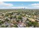 Scenic aerial view of the neighborhood, displaying its proximity to the water and downtown cityscape at 2616 11Th N St, St Petersburg, FL 33704
