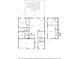 Detailed floor plan showcasing the layout of a two-story home with a pool, bedrooms, and living spaces at 3091 King Fern Dr, Wimauma, FL 33598