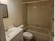 Full bathroom with tiled shower and tub at 3455 Countryside Blvd # 33, Clearwater, FL 33761