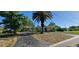 Front exterior of the home featuring a palm tree and cracked driveway at 3717 Mckay Creek Dr, Largo, FL 33770