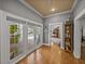 Hallway leading to a pool and home office at 4611 Ackerly Way, Brandon, FL 33511