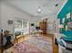 Bright home office with large windows, hardwood floors and white trim at 4611 Ackerly Way, Brandon, FL 33511
