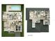 Detailed layout showcasing the home's spacious design, including bedrooms, living areas, and two-car garage at 4612 W Tennyson Ave, Tampa, FL 33629