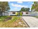 Charming one-story home with updated exterior, lush landscaping, and a newly graveled driveway at 4684 72 N Ave, Pinellas Park, FL 33781