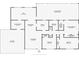 Detailed floor plan showcasing layout including bedrooms, kitchen, living spaces, and screened patio at 4915 Chariton Ave, Tampa, FL 33603