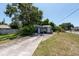 Blue cottage with a spacious front yard and mature trees, providing shade and curb appeal at 5106 15Th S Ave, Gulfport, FL 33707