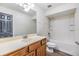 Bathroom with single vanity and bathtub-shower combination at 5115 Stonehaven Ct, Tampa, FL 33624