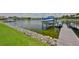Waterfront dock and lift at 5417 Tybee Island Dr, Apollo Beach, FL 33572