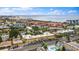 Picturesque aerial view highlighting beach access and colorful nearby neighborhood at 600 71St Ave # 16, St Pete Beach, FL 33706