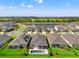 Aerial view of homes with in-ground pool, spacious yards and scenic lake backdrop at 6123 Golden Nettle Dr, Apollo Beach, FL 33572
