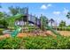 Community playground featuring slides, climbing structures, and other recreational equipment for outdoor fun at 6123 Golden Nettle Dr, Apollo Beach, FL 33572