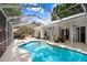 Inviting screened-in pool area, perfect for relaxation and entertaining with covered patio at 613 Sportsman Park Dr, Seffner, FL 33584