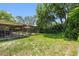 The backyard boasts a screened lanai, perfect for outdoor gatherings at 7700 Willow Brook Ct, Hudson, FL 34667
