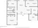 Detailed floor plan of a single-story home with labeled rooms and dimensions for layout visualization at 10110 Pepperidge Ct, Tampa, FL 33615