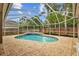 Enjoy a large private pool and patio surrounded by a screened enclosure at 12009 Wandsworth Dr, Tampa, FL 33626