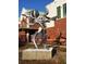 Close-up of the contemporary metal art sculpture at the Carrollwood Cultural Center at 14116 Trouville Dr, Tampa, FL 33624